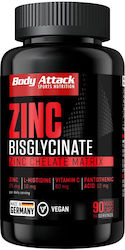 Body Attack Zinc Bisglycinate 90 caps