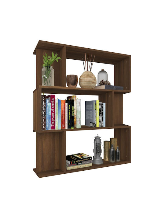 Bookcase Brown Oak 80x24x96cm