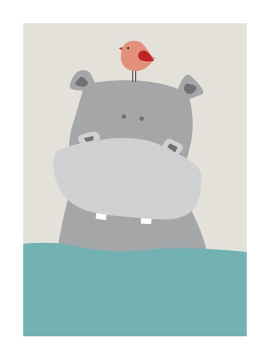 Posters - Poster Hippopotamus Paper 15x20cm