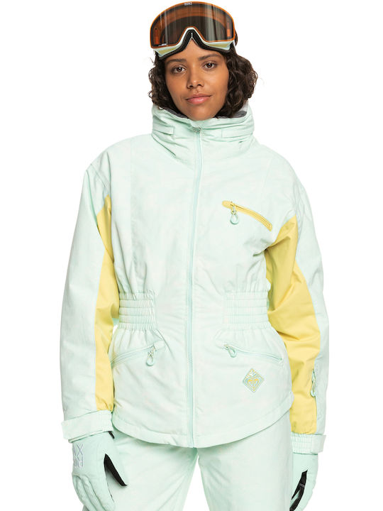 Roxy Women's Short Puffer Jacket for Winter White