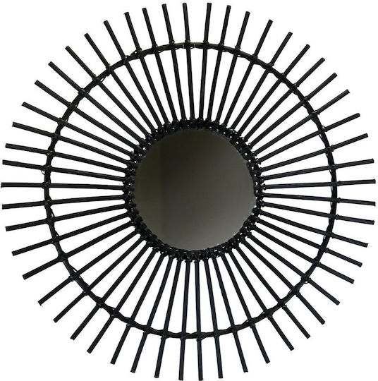 Synchronia MRL12B Καθρέπτης Μαύρος Διαμέτρου 70cm