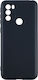 Senso Liquid Back Cover Σιλικόνης Μαύρο (Moto G31 / G41)