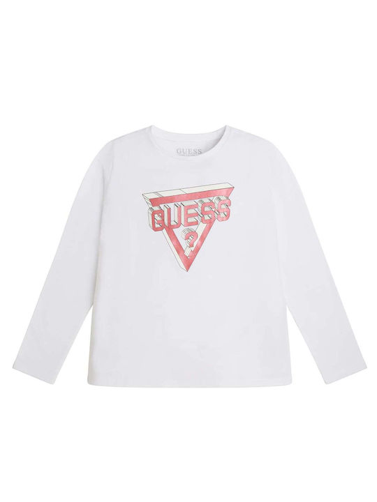 Guess Kids' Blouse Long Sleeve White