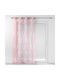 Douceur d'Intérieur Kids Grommet Top Curtain Petite Etoile Voilage Pink 140x240cm