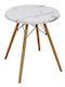 Randy Rundischer Küchentisch Holz Weiß 60x60x71cm