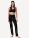 Vamp Winter Cotton Women's Pyjama Pants Black