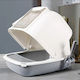 Closed Cat Toilet with Sieve White L47 x W36 x H37cm