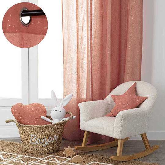 Kinder Vorhang Berlingot mit Haken Terra 174213A 140x250cm