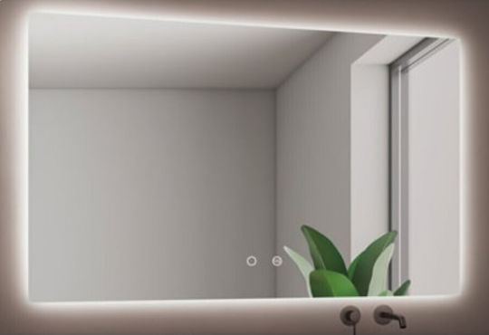 Imex Italia Ορθογώνιος Καθρέπτης Μπάνιου Led Αφής 60x80cm