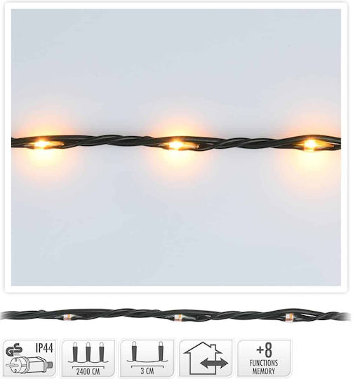 800 Lichterketten LED 24m. Warmes Weiß in Zeichenfolge 1Stück
