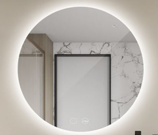 Imex Lisboa Кръгло Банско Огледало LED Touch 60x60см