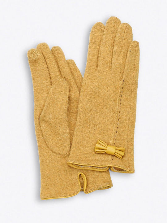 Women's Woolen Touch Gloves Yellow