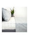 Viokarpet Bettbezug-Set Baumwolle Übergröße mit 2 Kissenbezügen 225x245 Pablona 924 Grey