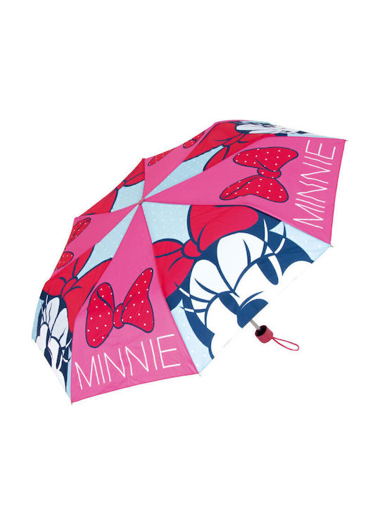 Arditex Umbrelă pentru copii pliabilă Minnie Mouse Fuchsia cu diametrul de 52cm.