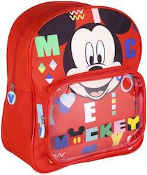 Mickey Mouse Clubhouse Mickey Mouse Schulranzen Rucksack Grundschule, Grundschule in Rot Farbe L25 x B12 x H30cm