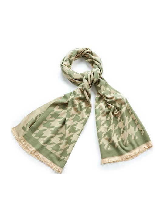 Verde Frauen Wollschal Grün