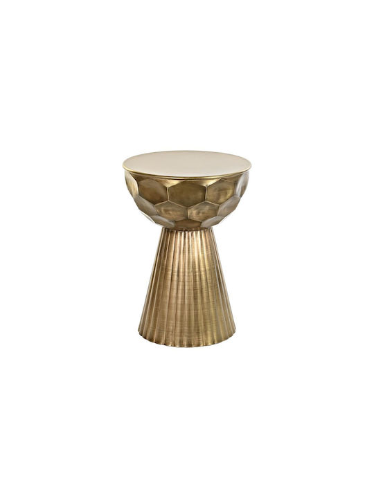 Round Metal Side Table Χρυσό L39xW39xH54cm