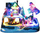 Fun World Christmas Illuminated Decorative Village with Battery with Music and Movement 23.5x17x16cm.