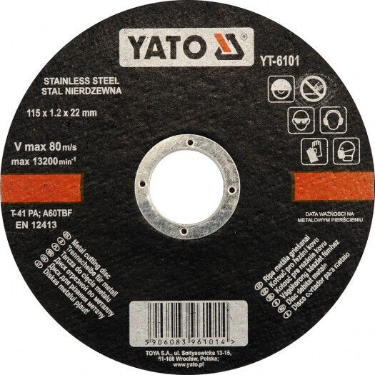 Yato Metal Cutting Disc 115mm