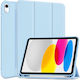 Tech-Protect Smartcase SC Pen Флип капак Изкуствена кожа / Силикон Sky Blue (iPad 2022 10.9'' - iPad 2022 10.9 инча)