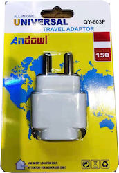 Andowl QY-603P Αντάπτορας Πρίζας από Universal σε Ελλάδας Andowl QY-603P Αντάπτορας Πρίζας από Universal σε Ελλάδας