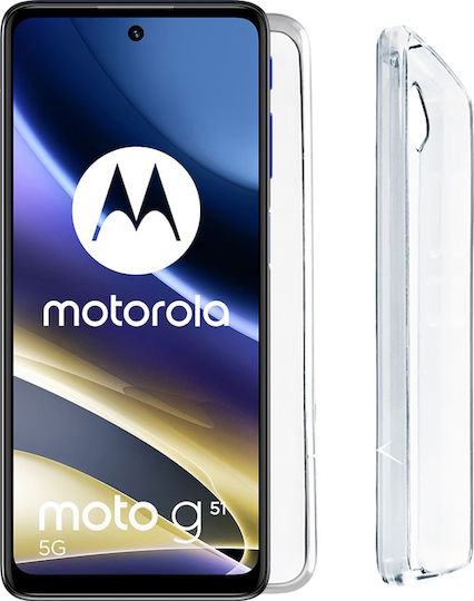 Volte-Tel Slimcolor Air Back Cover Σιλικόνης Διάφανο (Motorola Moto G51)