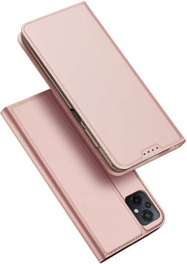 Dux Ducis Skin Pro Book Δερματίνης Ροζ (Poco M5)