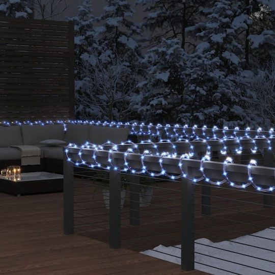 Christmas Light Tube Warm White 220V 1200 Light Bulbs 50m IP44