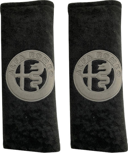 Race Axion Autositzgurt-Pads Alfa Romeo 21x7.5cm Schwarz 2Stück