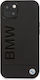 BMW Stamp Back Cover Leather / Plastic Black (iPhone 14 Plus)