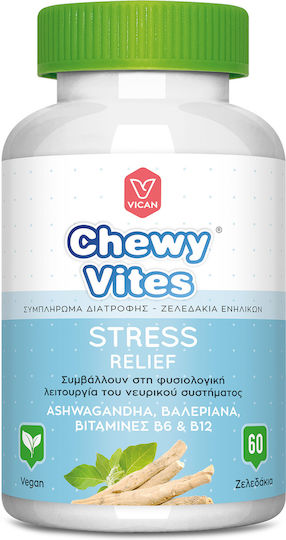 Chewy Vites Chewy Adults Stress Relief Supliment Pentru Stres 60 Jeleuri
