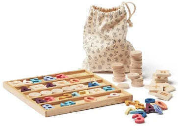 Kids Concept Educational Game Letters & Numbers made of Wood for 3+ years Years Old