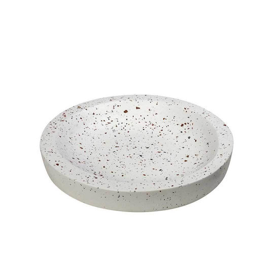 Espiel Dekorative Schüssel Beton Weiß 36x36x5cm 1Stück Espiel Dekorative Schüssel Beton Weiß 36x36x5cm 1Stück