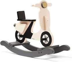 Kids Concept Ξύλινο Κουνιστό Παιχνίδι Σκούτερ για 18+ μηνών για Βάρος έως 50kg Μπεζ