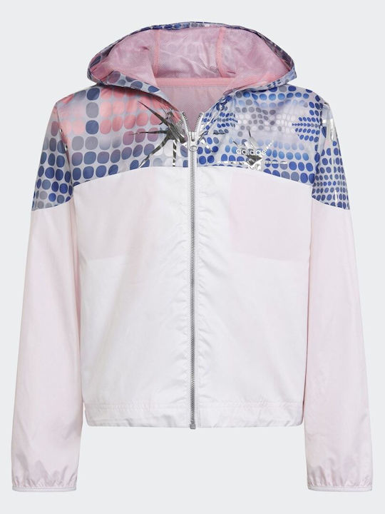 adidas Dance Sports Jacket White / Royal Blue / Bliss Pink / Silver Metallic
