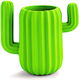 Plastic Pencil Holder Cactus in Green Color 1pcs 4.65x4.92x2.76cm