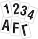 3M Autocolant Alfanumeric Barcă Litera Y 5cm Negru