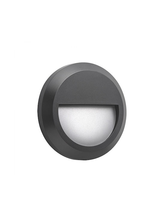 Philips Rund Metallisch Einbau Spot mit integriertem LED und Warmweißes Licht Gray 1Stück