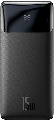 Baseus Bipow Digital Display Power Bank 20000mAh 15W cu 2 Porturi USB-A și Port USB-C Negru