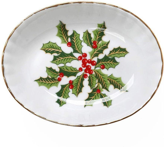 Cryspo Trio Noel Weihnachtlich Platte Keramik Mehrfarbig L12xB9.5xD12cm.