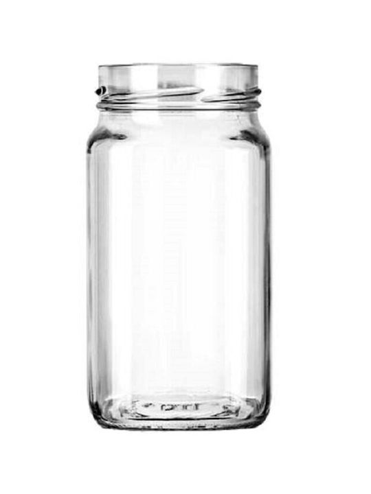 GLASBEHÄLTER 720ml QUADRATISCH Φ82 STÜCK (12Τ)