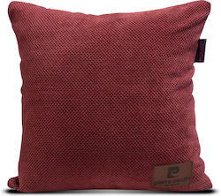 Pierre Cardin Decorative Pillow Case Antipilling Polar Burgundy 45x45 cm