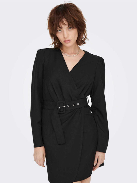 Only Mini All Day Φόρεμα Κρουαζέ Μαύρο