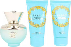 Versace Dylan Turquoise Damendüftset mit Eau de Toilette 3Stücke Versace Dylan Turquoise Damendüftset mit Eau de Toilette 3Stücke
