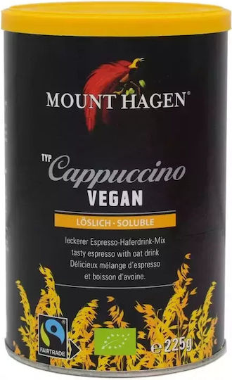 Mount Hagen Cafea Instant Cappuccino Vegan Măcinat în Cutie 225gr