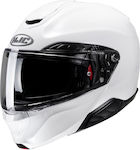 HJC Rpha 91 Pearl White Κράνος Μηχανής Flip-Up με Sunvisor