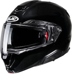 HJC Rpha 91 Flip-Up Helmet with Sun Visor ECE 22.06 Metal Black