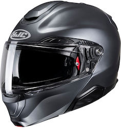 HJC Rpha 91 Flip-Up Helmet with Sun Visor ECE 22.06 Semi Flat Anthracite