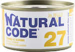 Natural Code 27 Υγρή Τροφή για Ενήλικες Γάτες σε Κονσέρβα με Τόνο & Surimi σε Ζελέ 85gr