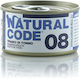 Natural Code 08 Wet Food for Adult Cats in Can with Tuna Gluten Free 85gr